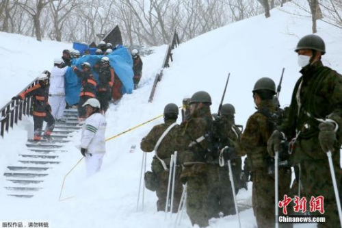 日本栃木县雪崩已造成48人受伤 8人心肺停止