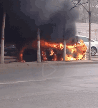 熊孩子玩火，奥迪A6烧成废铁，爸爸疯了……