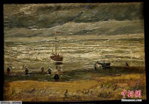 资料图:1882年《斯海弗宁恩的海景》及1884年的《离开尼厄嫩教堂》,是梵高成为画家关键发展时期的2幅画作。