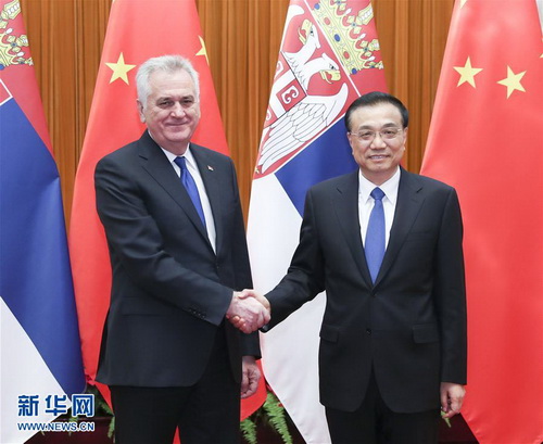 李克强会见塞尔维亚总统尼科利奇|李克强|习近