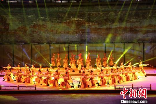 图为《梦长安——大唐迎宾盛礼》演出现场。 张枭 摄