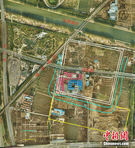路县故城城址平面示意图。主办方供图
