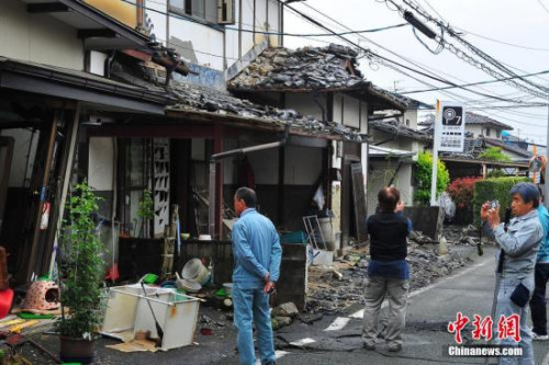 资料图:熊本灾区
