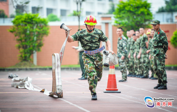 清远消防举行第二届我是兵王暨消防武状元