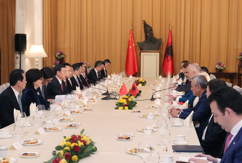 张高丽访问阿尔巴尼亚|习近平|中证一带一路主