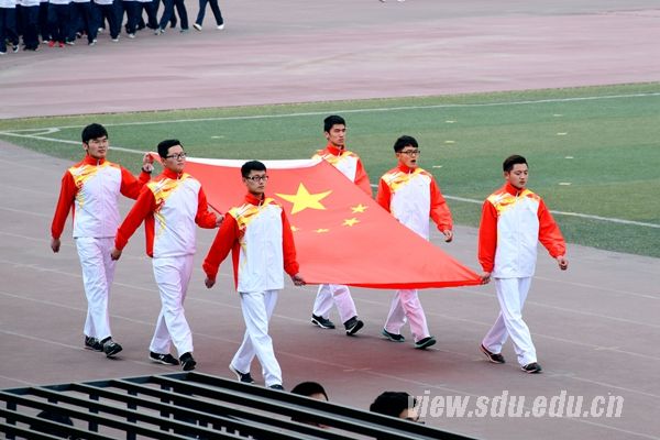 山东大学2017年田径运动会开幕|山东大学|运动