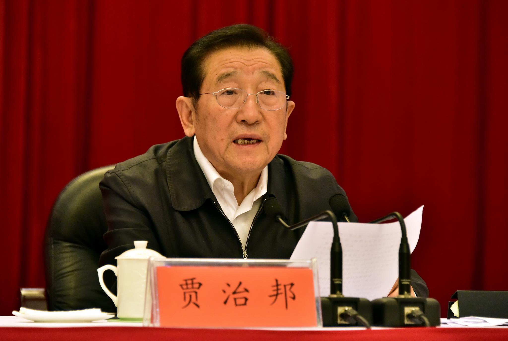 中央第五环境保护督察组组长贾治邦.摄影/章轲