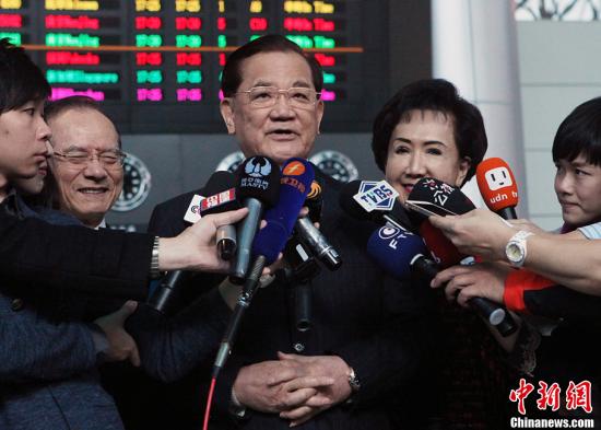 资料图:连战。黄少华 摄