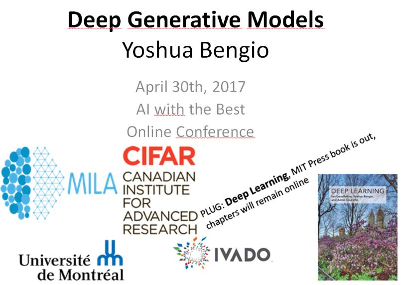 oshua Bengio AIWTB大会解读深度生成模型:让