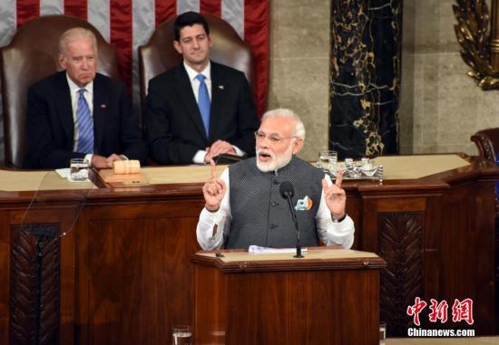 资料图片：印度总理莫迪。中新社记者 张蔚然 摄