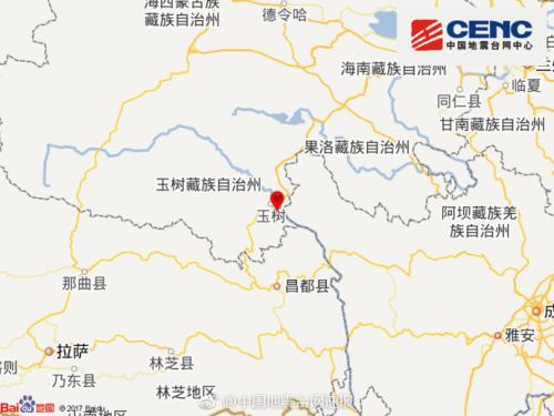 青海玉树发生3.1级地震 震源深度11千米(图)