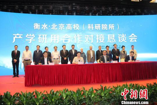 项目签约。 王鹏 摄