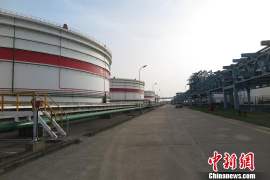 图为浙江舟山岙山保税燃料油库。 林波 摄