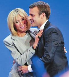 39岁!法国新总统是他|马克龙|布丽吉特|法国_新浪新闻