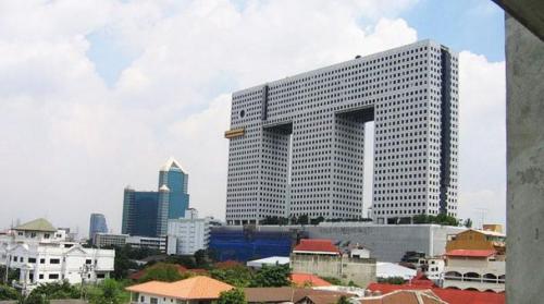 资料图片：曼谷地标性建筑大象楼。（图片来源：泰国《世界日报》）