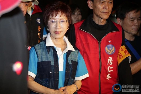  洪秀柱盼两岸统一。（图片来源：台湾“东森新闻云”）