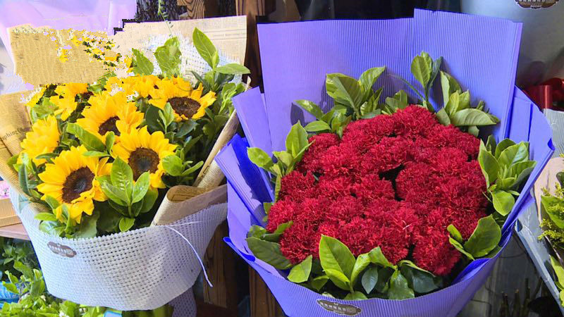 重庆鲜花价格普遍抬头 康乃馨价格今日上涨近