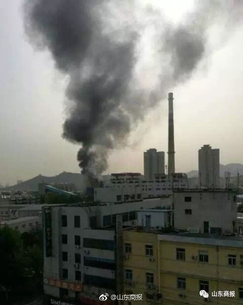 济南南郊热电厂突发火灾，因环保改造引燃了防腐材料