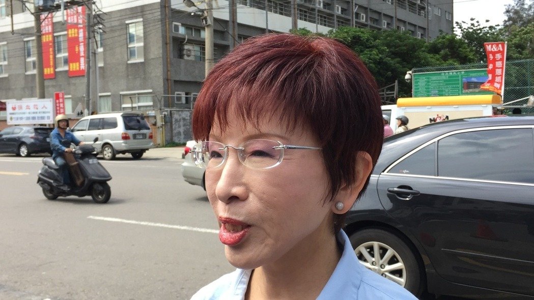 争取连任的党主席洪秀柱今天回应，她没有邀请马英九站台。（图片来源：台湾《联合报》）