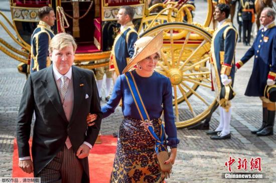 资料图:荷兰国王威廉·亚历山大与马克西玛王后。