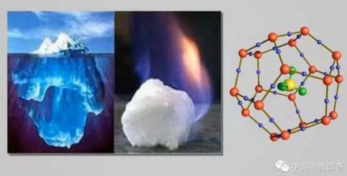 可燃冰的学名是天然气水合物,长这样子。截图自中国地质调查局网站