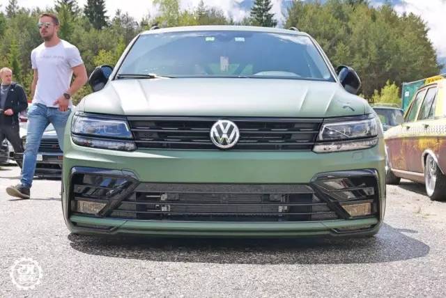 线条很硬 颜色很绿,大众新途观低趴姿态真是不务正业!