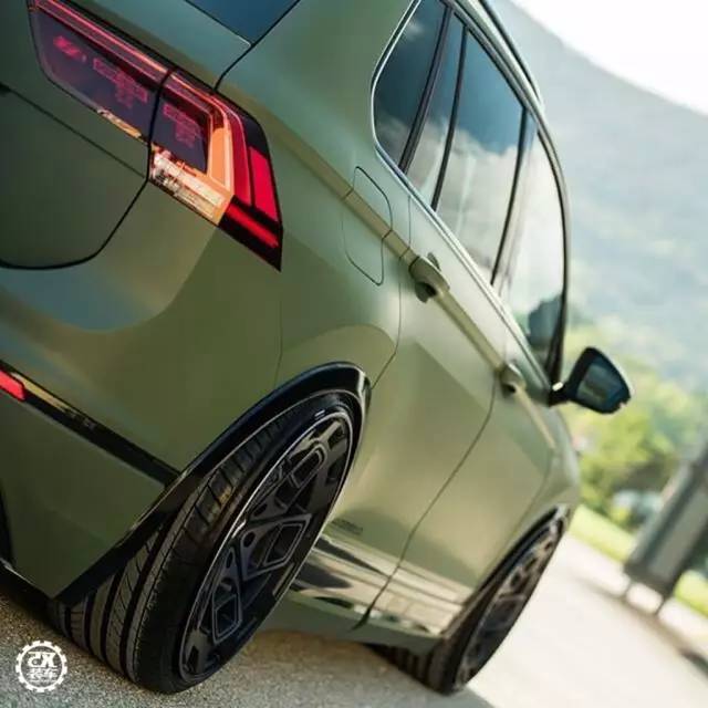 线条很硬 颜色很绿,大众新途观低趴姿态真是不务正业!