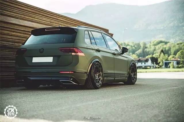 线条很硬 颜色很绿,大众新途观低趴姿态真是不务正业!