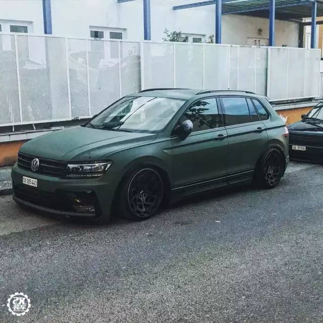 线条很硬 颜色很绿,大众新途观低趴姿态真是不务正业!