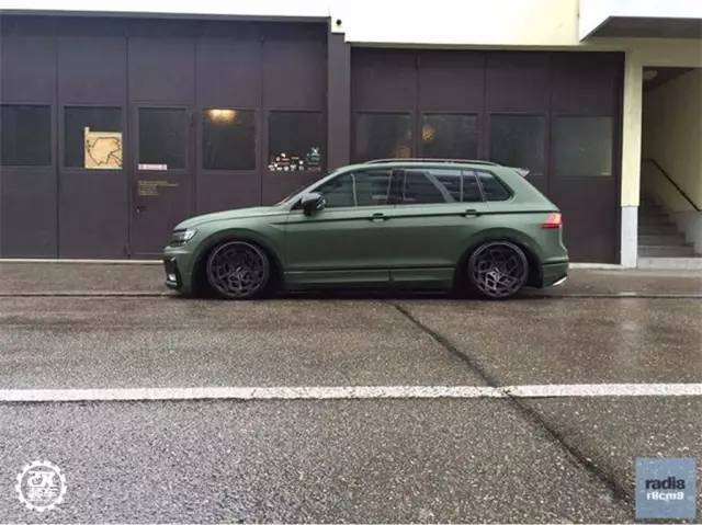 线条很硬 颜色很绿,大众新途观低趴姿态真是不务正业!