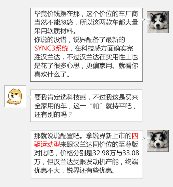 老司机带带我 7座SUV买锐界还是汉兰达