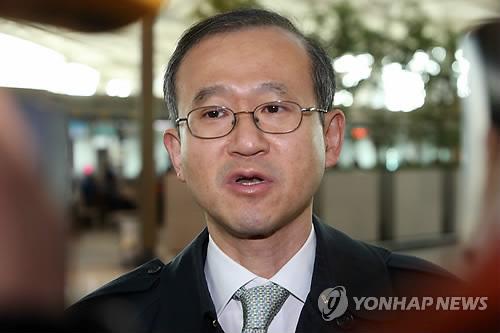 韩国外交部第一次官林圣男。（图片来源：韩联社）