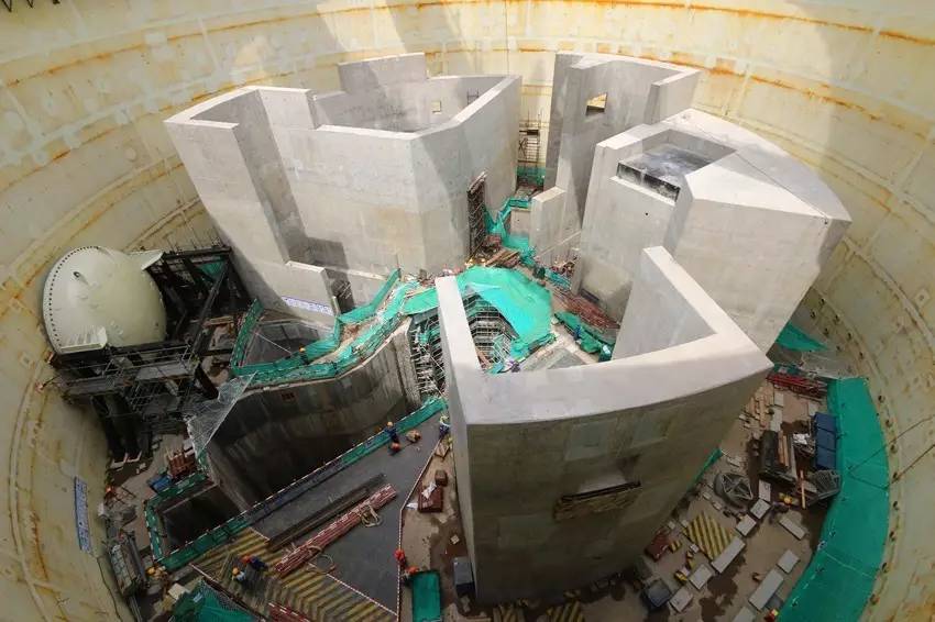"华龙一号"示范工程反应堆厂房 16.5m以上内部结构施工完成