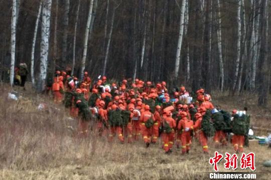 内蒙古大兴安岭林区发生的火灾现场。 高飞翔 摄