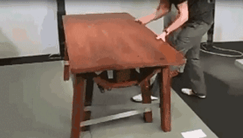 不用抬的桌子,自己长