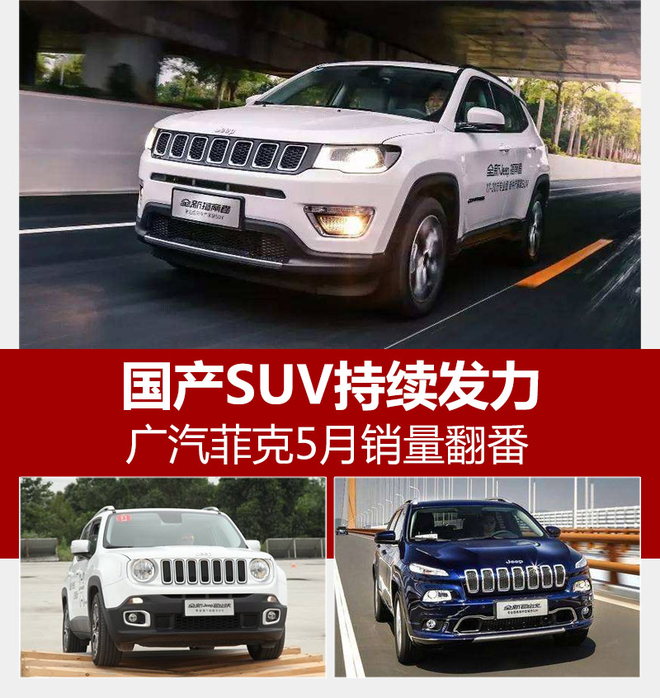 国产SUV持续发力 广汽菲克5月销量翻番
