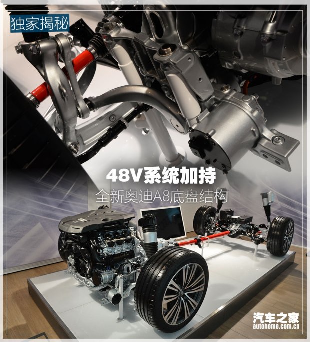 48V系统加持 揭秘全新奥迪A8底盘结构
