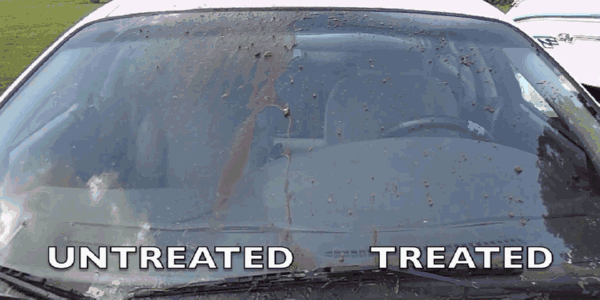 先将挡风玻璃清理安静,喷上liquidnano之后等上大概一个小时就可以了