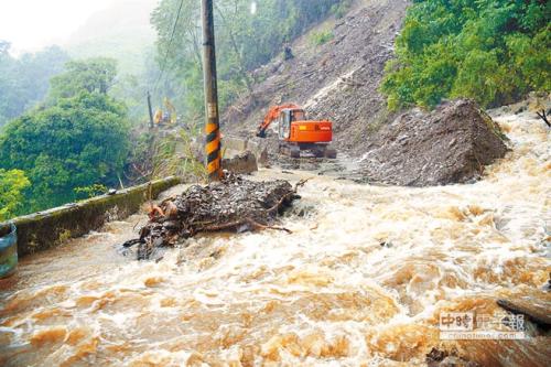 台湾暴雨致2死5伤2失踪 农业损失逾5700万台币