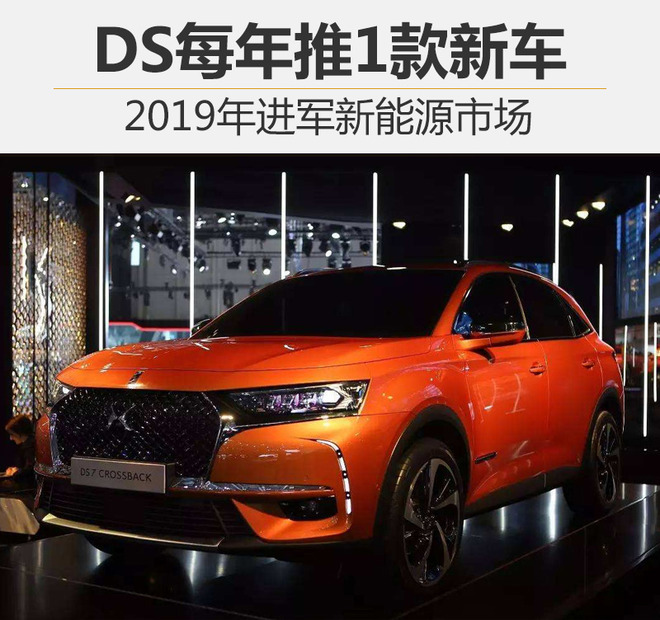 DS每年推1款新车 2019年进军新能源市场