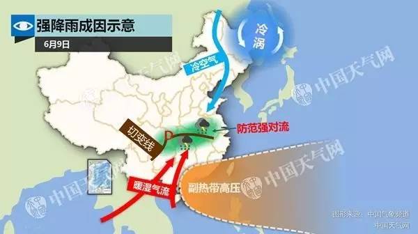 △图/受冷暖空气共同影响,今天西南至江南一带雨势猛烈