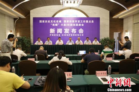 联席会议结束后,组委会召开了“双帽”六县(市)政协联席会新闻发布会。 王爵 摄