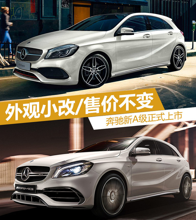 奔驰新A级正式上市 外观小改/售价不变