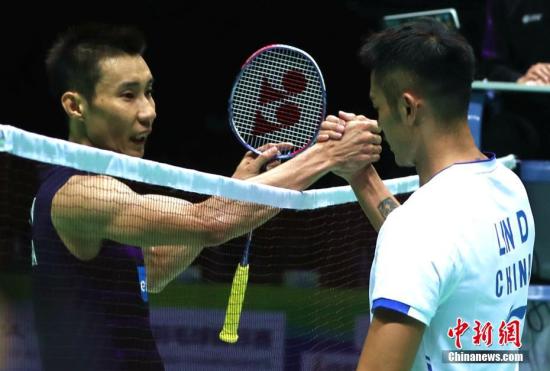 资料图:李宗伟与林丹。 <a target='_blank' href='http://www.chinanews.com/'>中新社</a>记者 张畅 摄