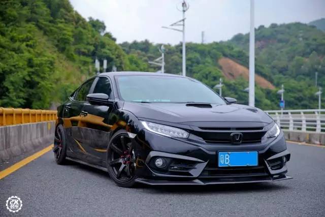 深圳290匹新思域改装黑武士,霸气外露的买菜