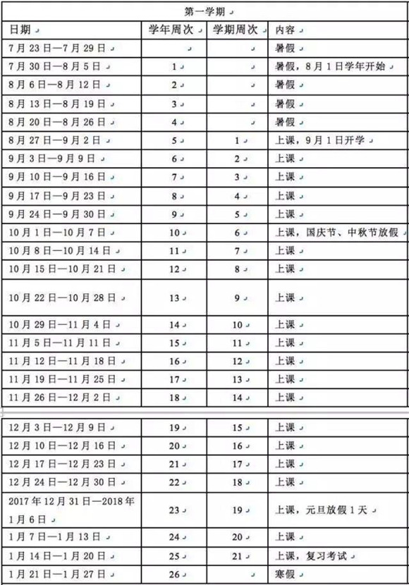 广东教育厅下发放假通知 中小学寒暑假时间公