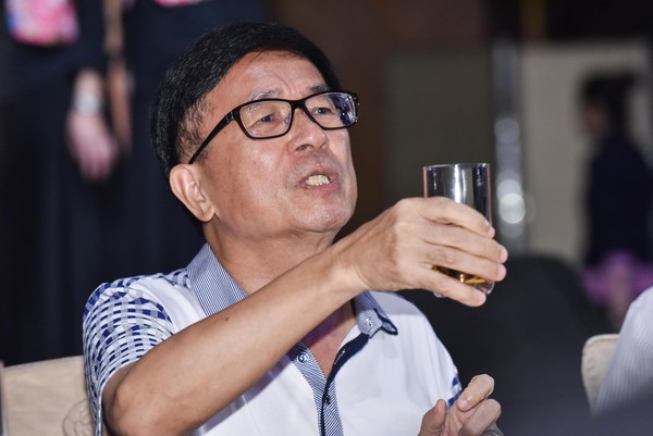 陈水扁日前出席“凯达格兰基金会”募款餐会。