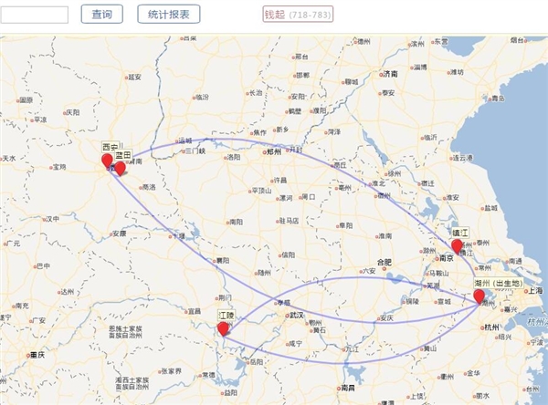 这个网站可以看到古代诗人轨迹地图 网友:李白