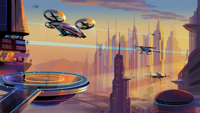 布城市空中交通路线图 未来往电动飞机发展|谷