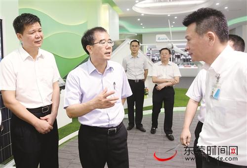 市委副书记,市长梁维东走进大岭山镇金铭电子,金卓通讯及石碣镇台达